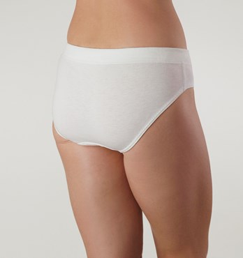 Comfy Bum Knickers - Single Colour Five Set - White Image
