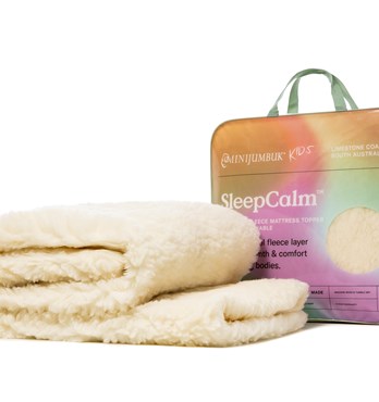 SleepCalm Kids Wool Fleece Mattress Topper Image