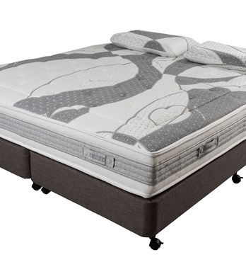 Latex Pure Luxury Mattress with Quilted Tencel Cover. Image