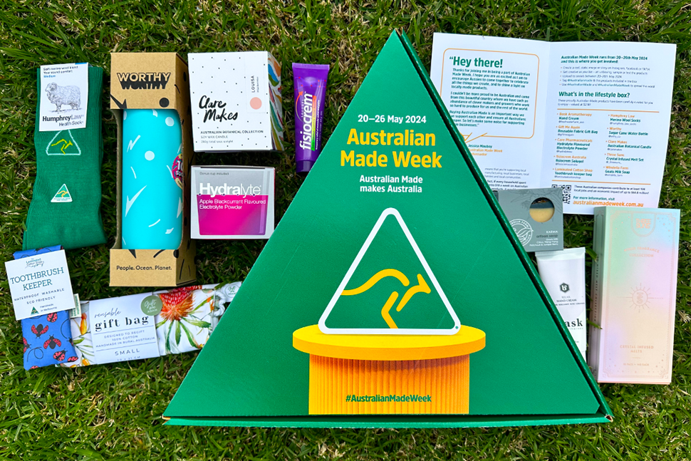 What's in the box? Australian Made Week splashes out on socials
