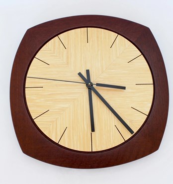 Jarrah and Ash Deco Wall Clock Image