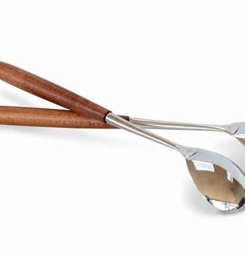 Stafford Blackwood and Stainless Steel Salad Servers Image