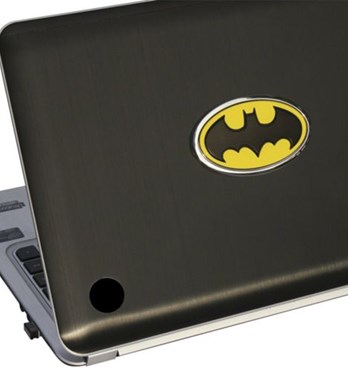 Fan Emblems Batman 3D Car Badge - 1989 Logo (Black, Yellow and Chrome) Image