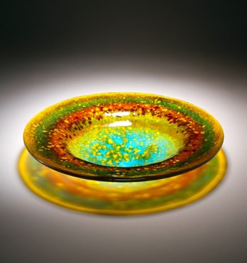 Fused Art Glass Bowls Image