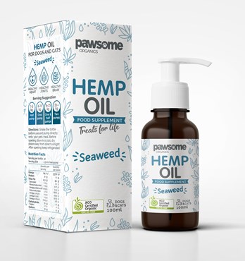 Pawsome Organics Hemp Oil Seaweed Image