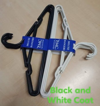 Plastic Pack of 8 Coat hangers Image