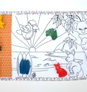 Travel Colouring Mat Image