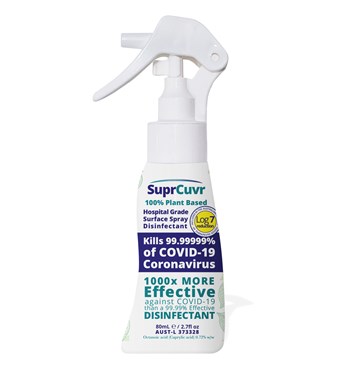 SuprCuvr Hospital Grade Disinfectant 80ml (99.99999% COVID) Image
