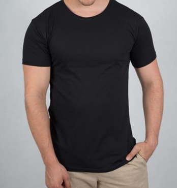 Plain T-shirt Man Image