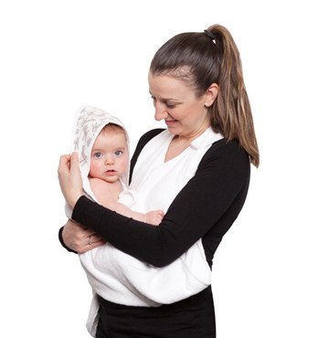 Bamboo Hands Free Baby Towel (Apron Towel) Image