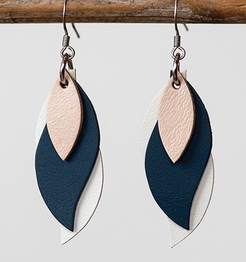 Australian Leather Leaf Earrings Image