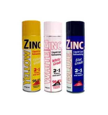 Blue Zinc Aerosol Image