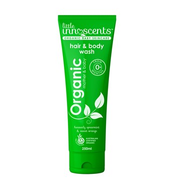 Little Innoscents Organic Spearmint & Orange Hair & Body Wash Image