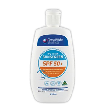 TerryWhite Chemmart Dry Touch Sunscreen SPF 50+ 100ml Image