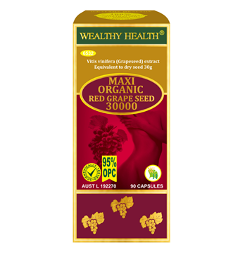 Wealthy Health Maxi-Organic Red Grape Seed 30,000 Image