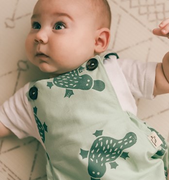 Hand Stamped Baby Rompers Image
