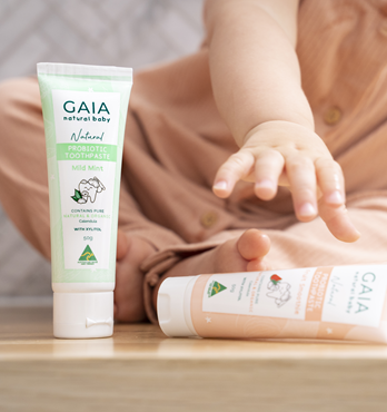 GAIA Natural Baby Natural Probiotic Toothpaste Mild Mint 50mL Image