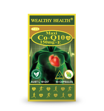 Wealthy Health Maxi Co-Q10 150mg + E Image