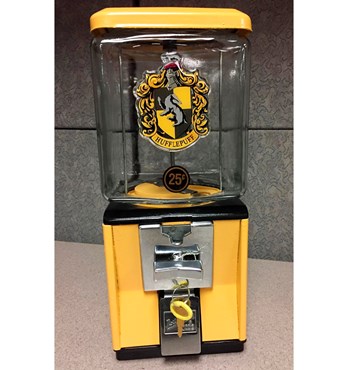 Fan Emblems Harry Potter Domed Chrome Car Decal - Hufflepuff Crest Image