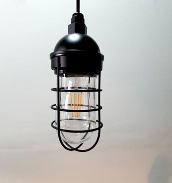 The Atomic Industrial Caged Cord Pendant Image