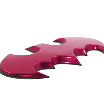 Fan Emblems Batman 3D Car Badge - 1989 Batwing Logo (Pink Chrome) Image