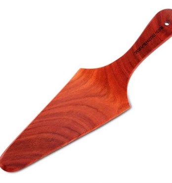 Red Hardwood Pizza Slice Image