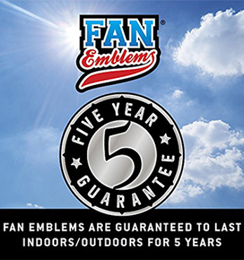 Fan Emblems Batman 3D Car Badge - 1989 Batwing Logo (Yellow Chrome) Image