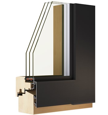 Wood-Alu composite windows and doors Image