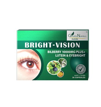 GoodLife Nutrition Bright-Vision Bilberry 10,000mg Plus+ Lutein & Eyebright Image
