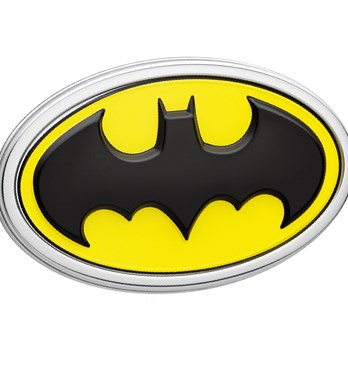 Fan Emblems Batman 3D Car Badge - 1989 Logo (Black, Yellow and Chrome) Image
