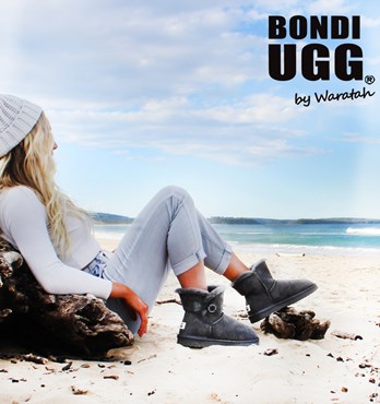 BONDI UGG - Mini Button Sheepskin Boots Image