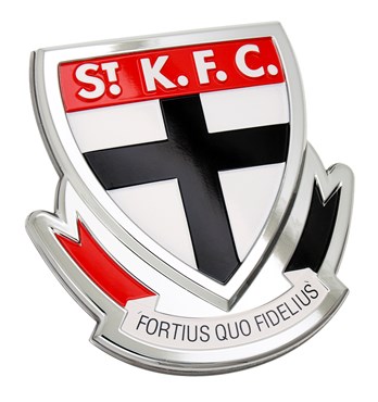 Fan Emblems St. Kilda Saints 3D Chrome AFL Supporter Badge Image