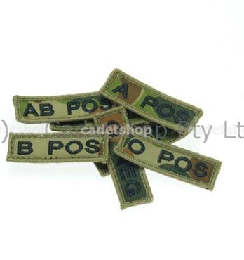 Wedgetail Embroidered Blood Group Patch Image