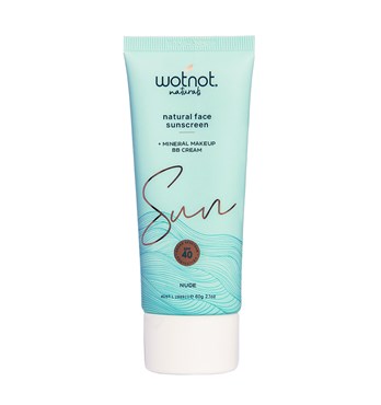 Wotnot Natural Face Sunscreen + mineral makeup BB Cream SPF 40 - NUDE Image