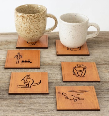 Australian Animal Coasters Image