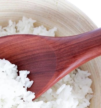 Red Hardwood Rice Spoon Image