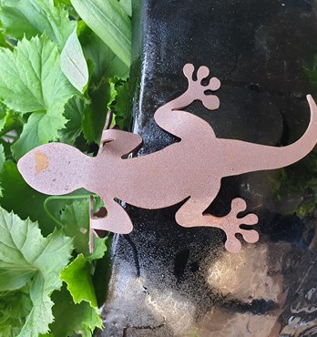 Lizard - Australian Made Rusted Metal Garden Art Image