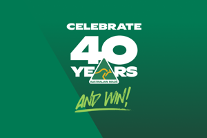 Celebrating 40 years of Australian Made: 4 weeks of prizes!